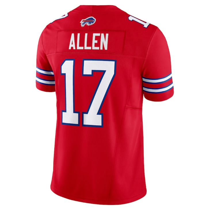 B.Bills #17 Josh Allen Player Vapor F.U.S.E. Limited JONEY Stitched Blue White Red Jerseys Mens Womens Youth Kids