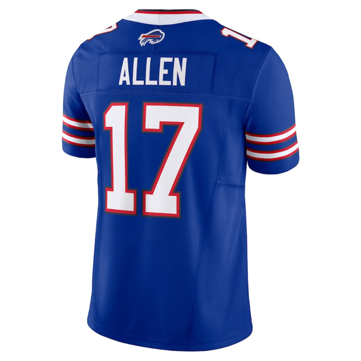 B.Bills #17 Josh Allen Player Vapor F.U.S.E. Limited JONEY Stitched Blue White Red Jerseys Mens Womens Youth Kids
